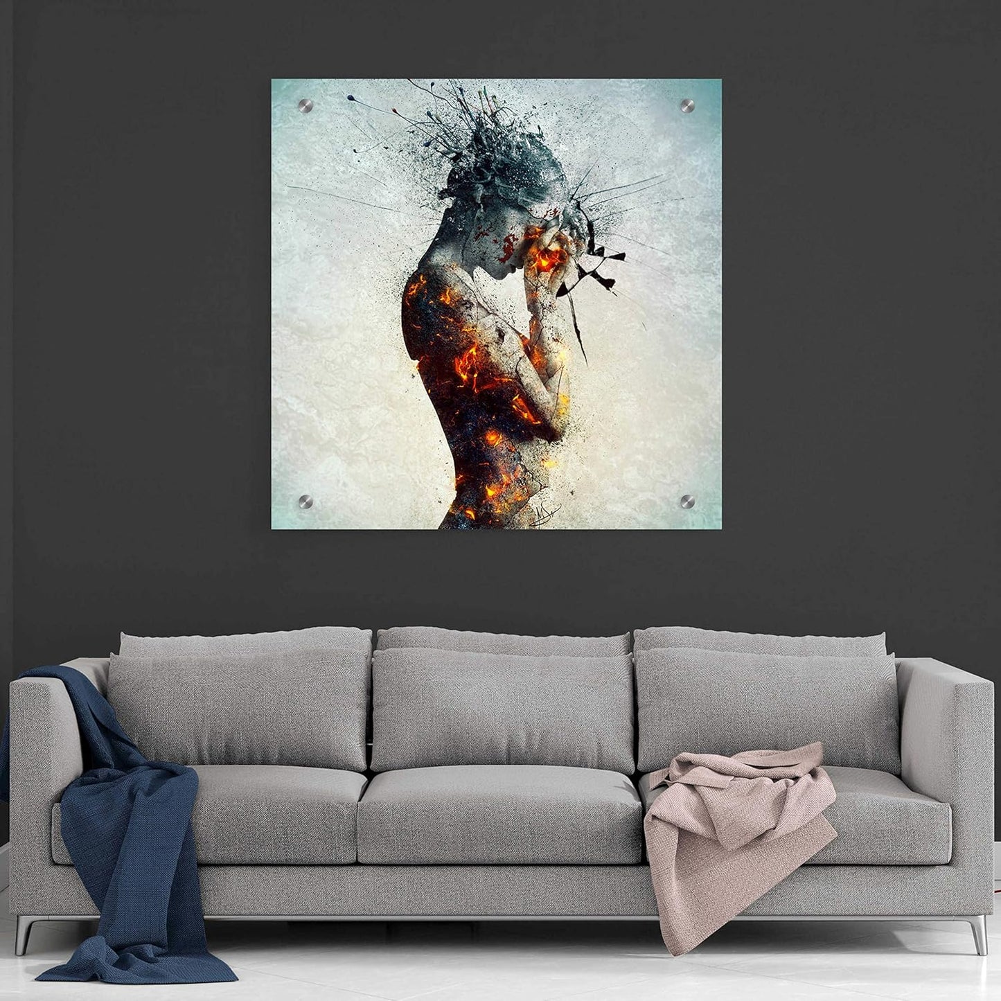 Deliberation" by Mario Sanchez Nevado - 36"x36" Acrylic Glass Wall Art