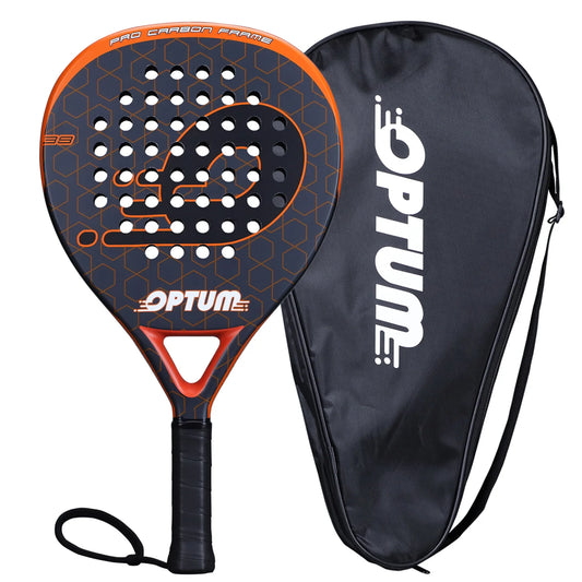 ELITE Carbon Fiber Padel Tennis Racket | Premium Pop Tennis Paddle with Cover Bag